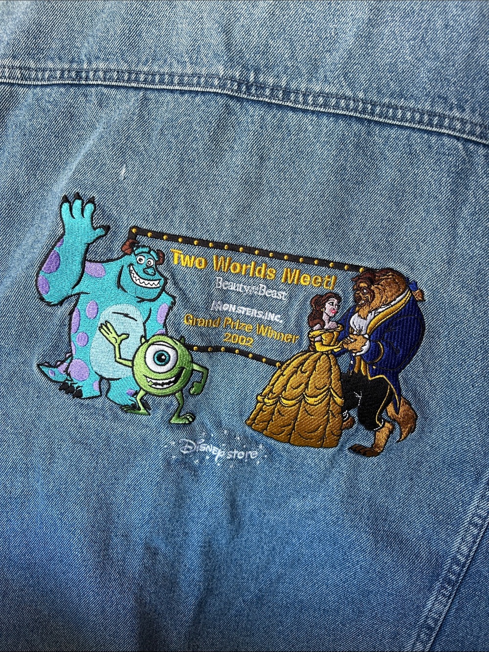 Disney Blue Denim Jean jacket vintage 2002